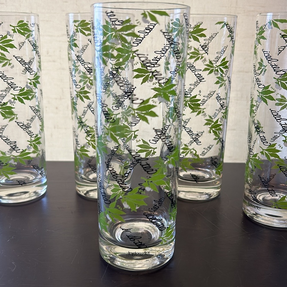 5 “Iced tea” highball glasses 7”